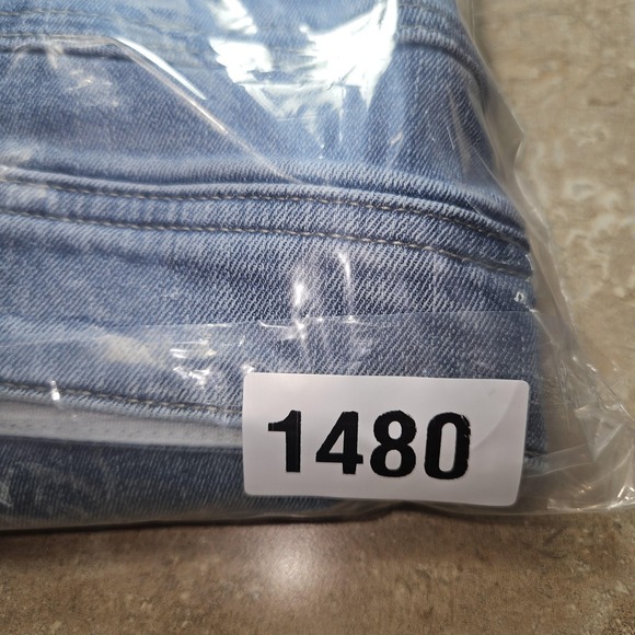 Democracy Jeans Women 16 Blue High Rise Wide Leg Crop Ab Technology Stretch - Picture 12 of 13